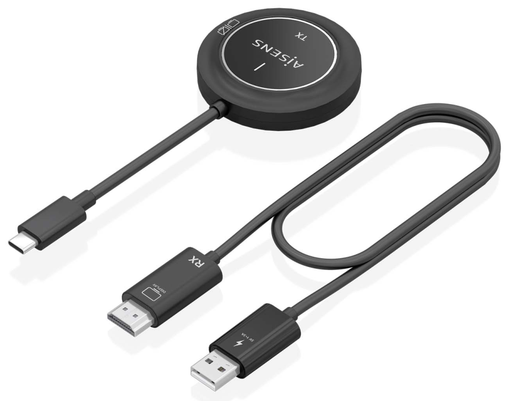 CARGADOR USB-C A HDMI INALAMBRICO AISENS 1080P 30M NEGRO - detalle