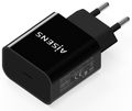 CARGADOR USB-C AISENS PD3.0 1 PUERTO 1xUSB-C 20W NEGRO