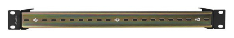 CARRIL DE MONTAJE DIN LANBERG 1U TS-35 PARA RACK 19" NEGRO - detalle