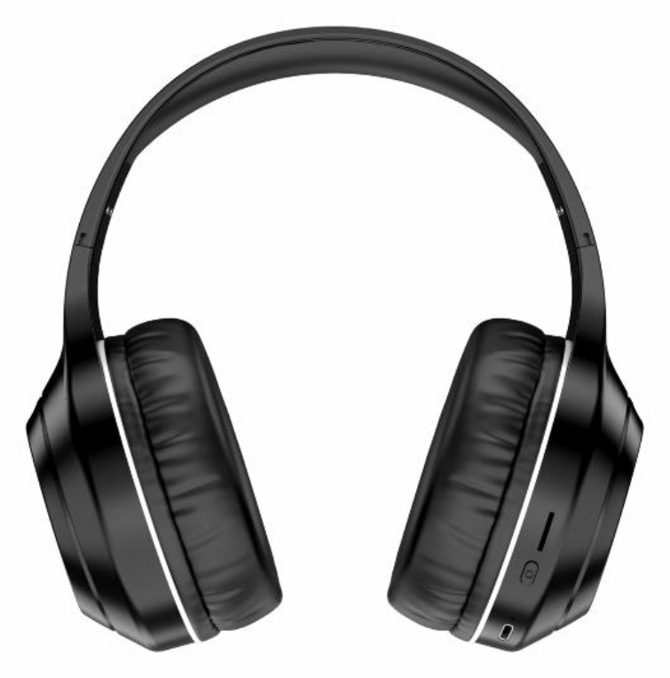 CASCOS BLUETOOTH DENVER INALAMBRICOS CON CANCELACION ACTIVA DE RUIDO NEGRO - detalle