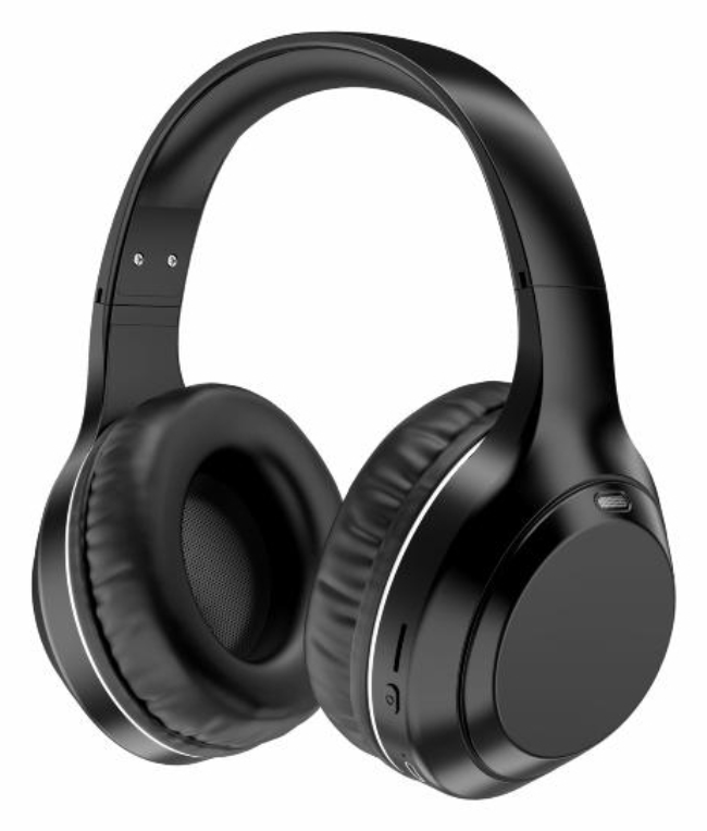 CASCOS BLUETOOTH DENVER INALAMBRICOS CON CANCELACION ACTIVA DE RUIDO NEGRO