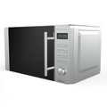 Microondas CECOTEC 01533 con grill, acero inoxidable, encimera, 20L y 700W, visible en la imagen.