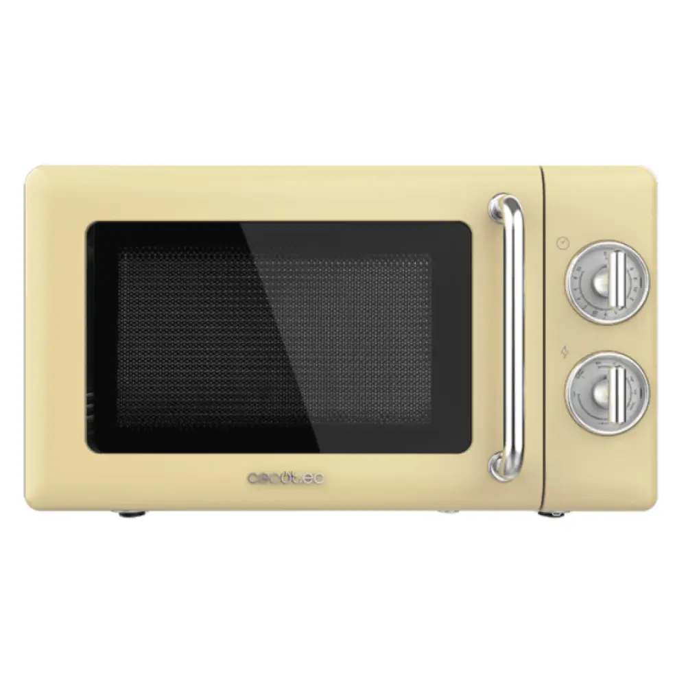 Cecotec 01708 microondas Beige. Acero inoxidable Microondas con grill Encimera 20 L 700 W