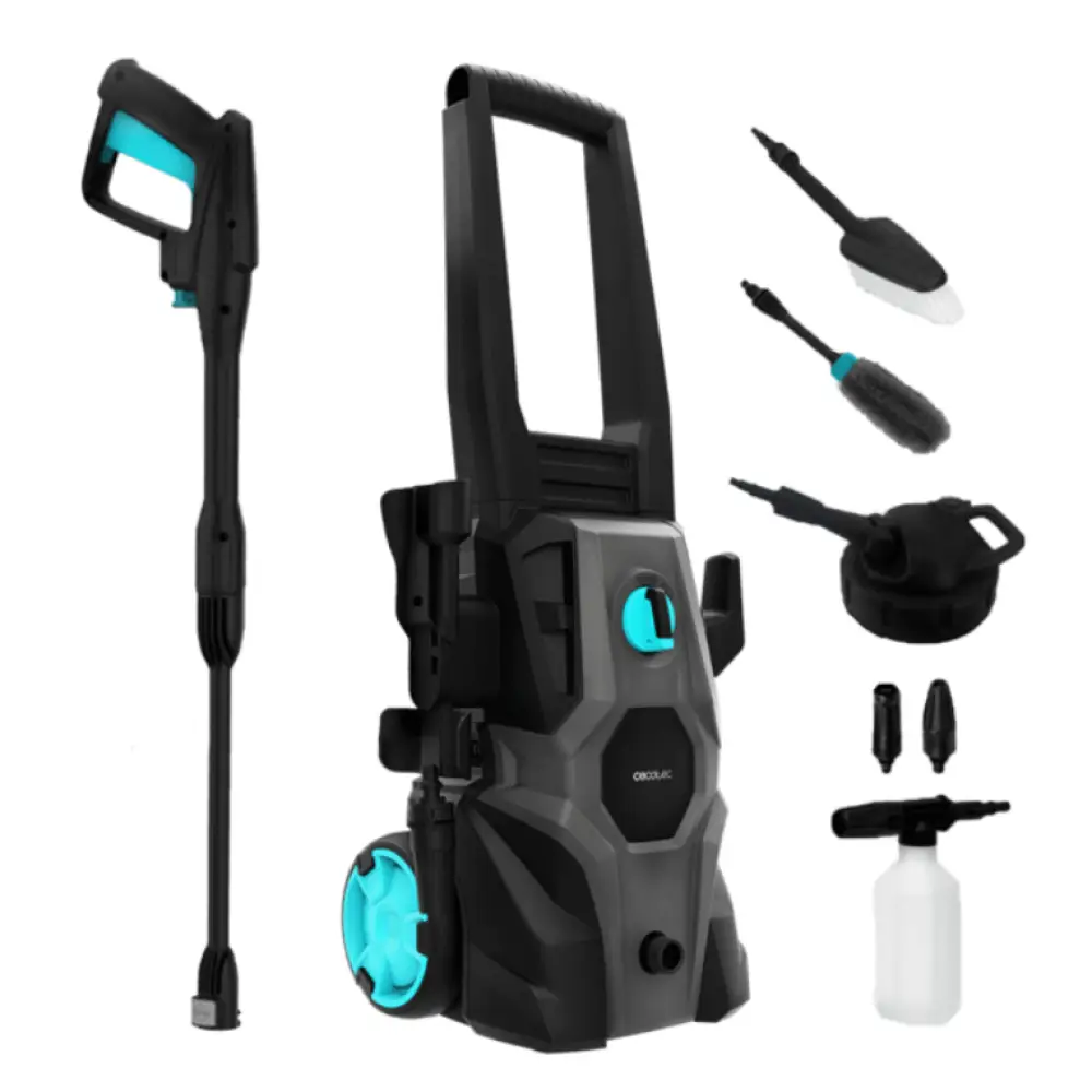 Cecotec 08137 Limpiadora de alta presión o Hidrolimpiadora Vertical Eléctrico 468 l/h 1600 W Negro. Gris