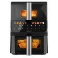 Freidora de aire CECOTEC Cecofry DuoLevel 10000 DuoSize, doble ventana, 10 L, 2000 W, negra, vista frontal