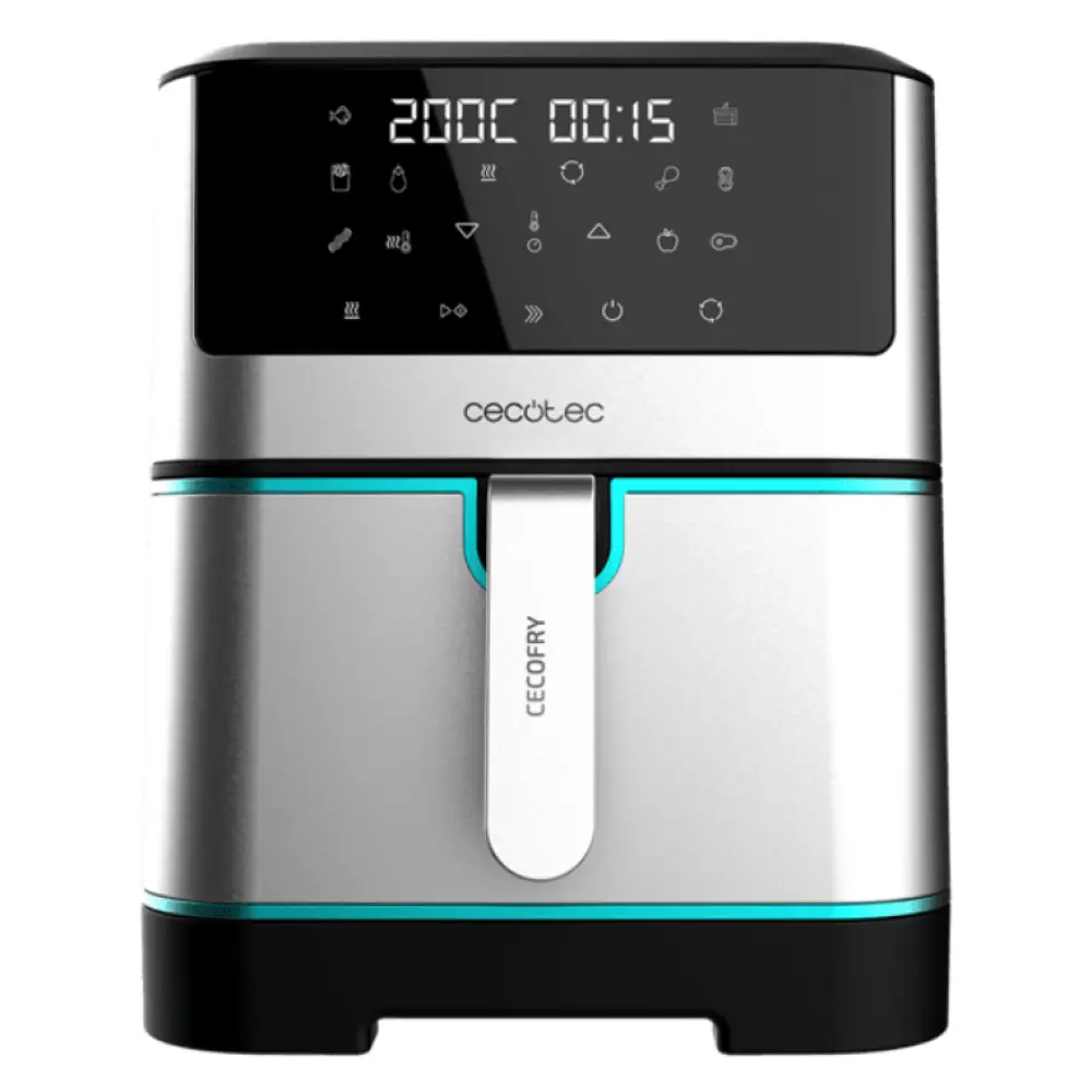 Cecotec Cecofry Supreme 8000 Sencillo 8 L Independiente 1800 W Freidora baja en grasa Negro. Acero inoxidable