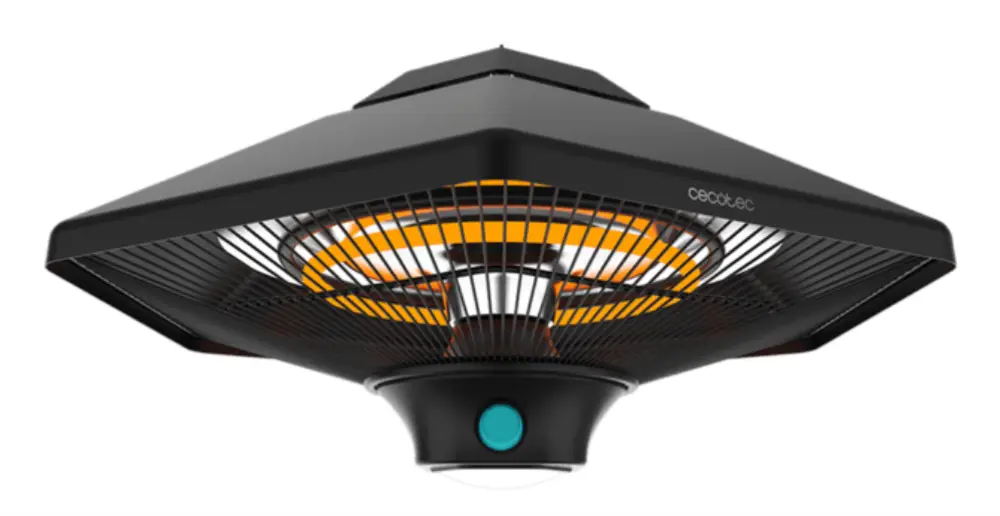 Cecotec ReadyWarm 2000 Power Ceiling Exterior Negro 2000 W Calefactor eléctrico halógeno