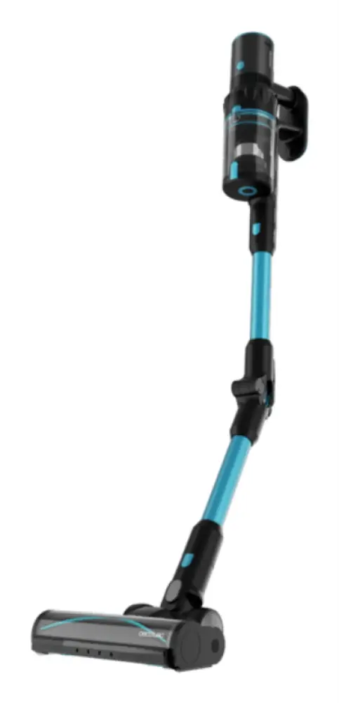 Cecotec Rockstar 3500 Storm Pet Flex Conga Aspiradora escoba 2 en 1 Batería Secar Sin bolsa 500 W Negro. Azul 2.5 Ah