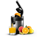 Cecotec Xqueeze RetroJuice 600 Steel Licuadora centrífuga 600 W Negro. Metálico