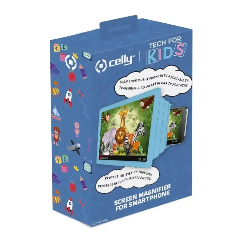 Celly amplificador de pantalla para niños Azul - detalle