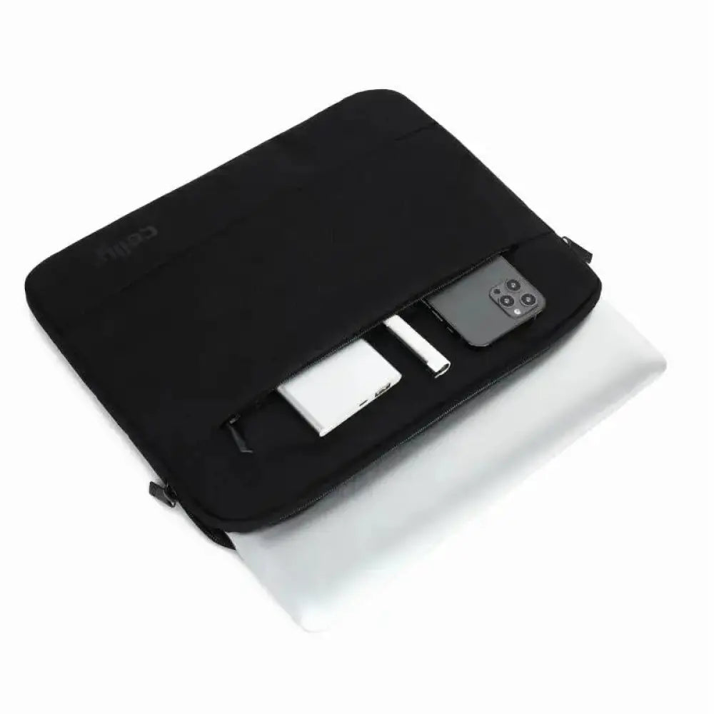 Celly Funda Portatil Sleeve hasta 13" Negro - detalle