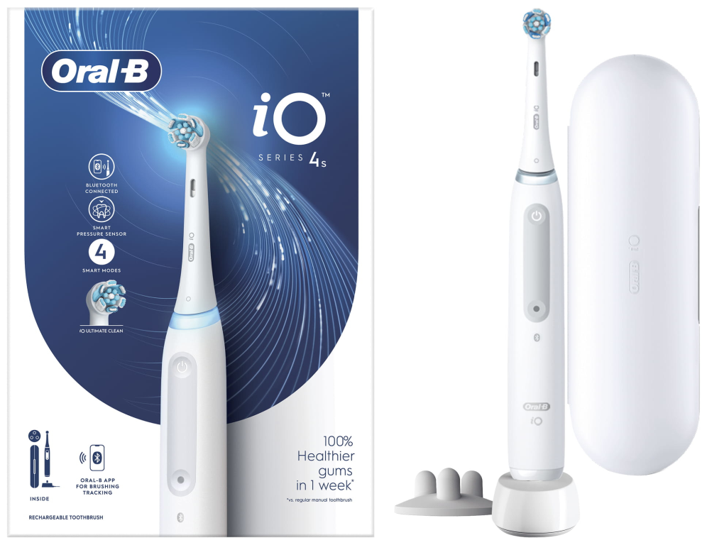 CEPILLO DENTAL BRAUN IO 4S BLANCO BLANCO - detalle