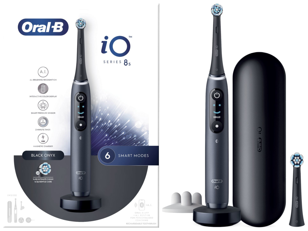 CEPILLO DENTAL BRAUN IO 8S NEGRO NEGRO