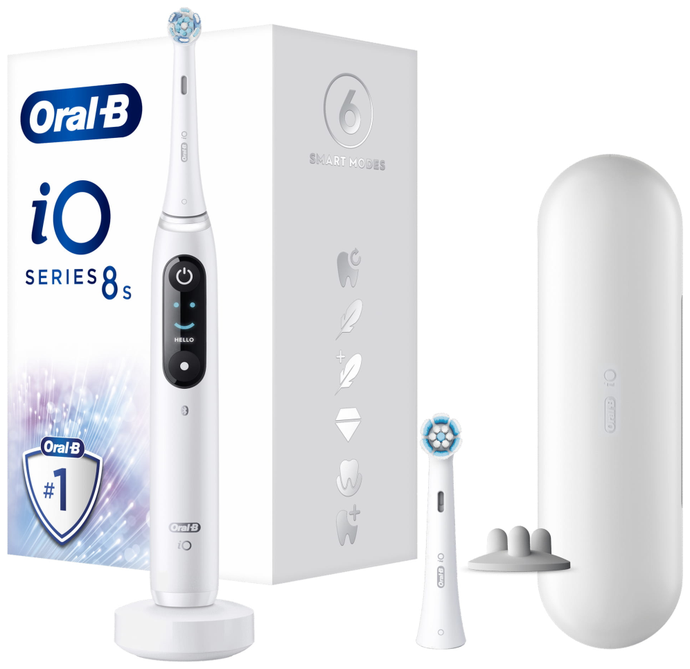 CEPILLO DENTAL BRAUN ORAL-B IO 8S CON BLUTOOTH BLANCO - detalle