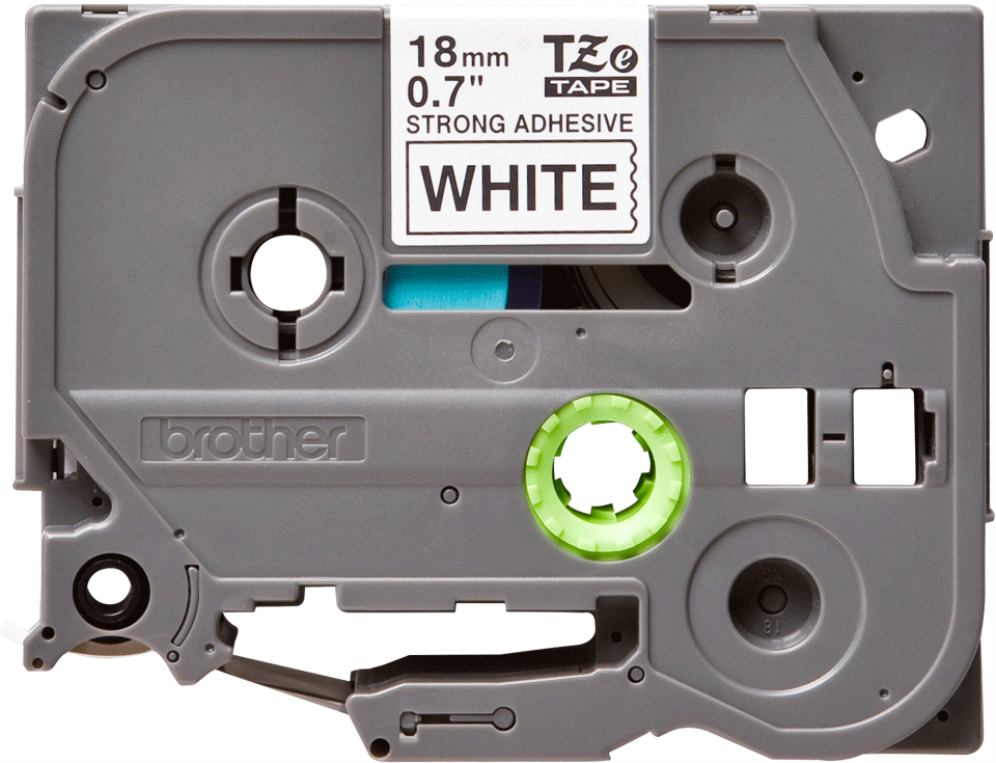 CINTA BROTHER LAMINADA TZE-S241BLANCA NEGRA 18MM 8M - detalle