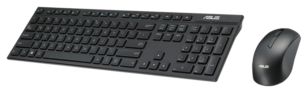 COMBO TECLADO RATON ASUS W2500 RF INALAMBRICO BLACK - detalle
