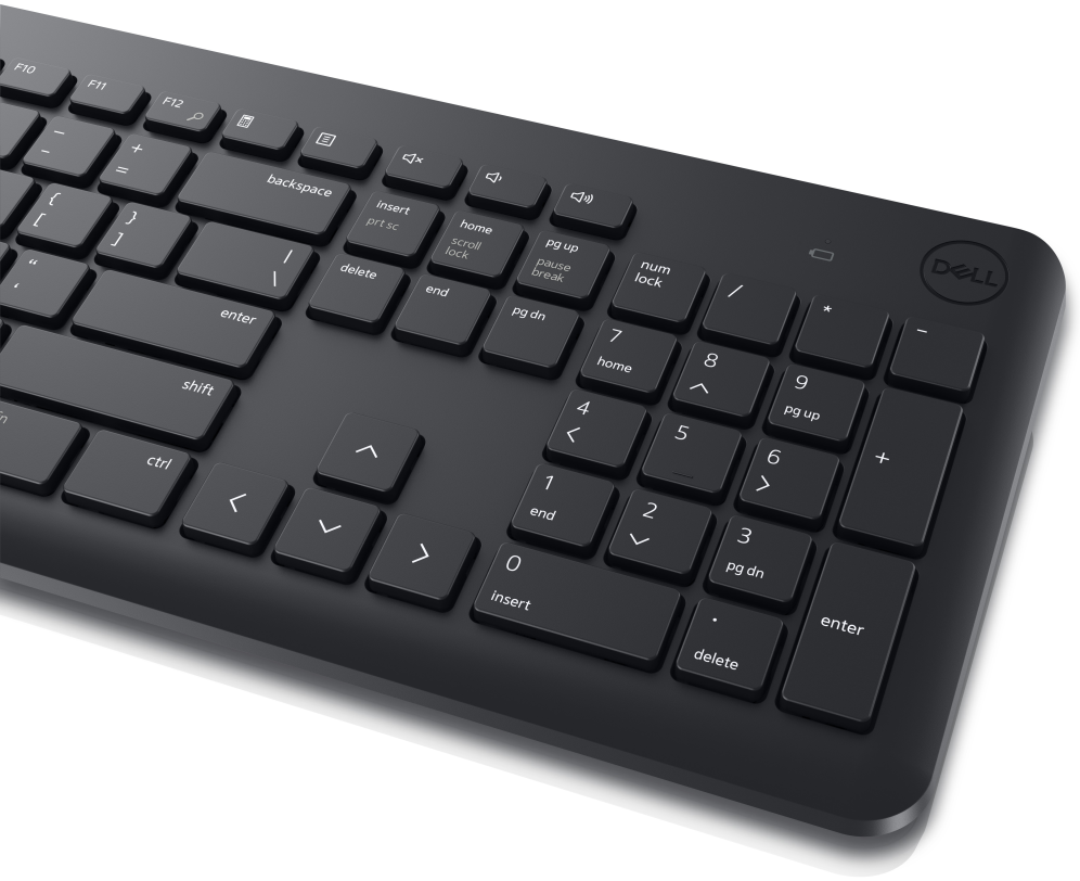 COMBO TECLADO RATON DELL KM3322W INALAMBRICO NEGRO - detalle