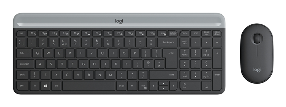 Logitech 920-009198 teclado Ratón incluido Universal RF inalámbrico QWERTY Español Grafito
