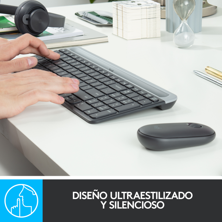 COMBO TECLADO RATON LOGITECH COMBO MK470 INALAMBRICO GRAFITO - detalle
