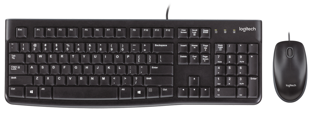 COMBO TECLADO RATON LOGITECH MK120 USB NEGRO - detalle