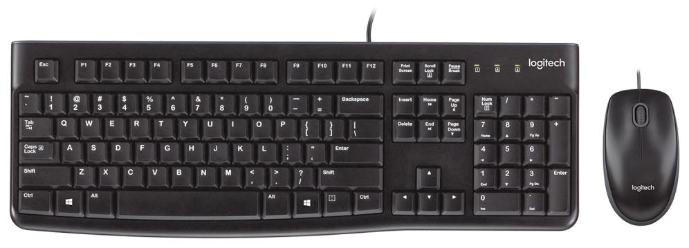 COMBO TECLADO RATON LOGITECH MK120 USB NEGRO