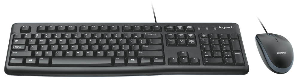 COMBO TECLADO RATON LOGITECH MK120 USB NEGRO - detalle
