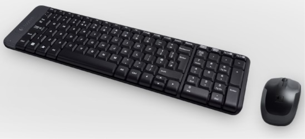 COMBO TECLADO RATON LOGITECH MK220 RF INALAMBRICO NEGRO - detalle