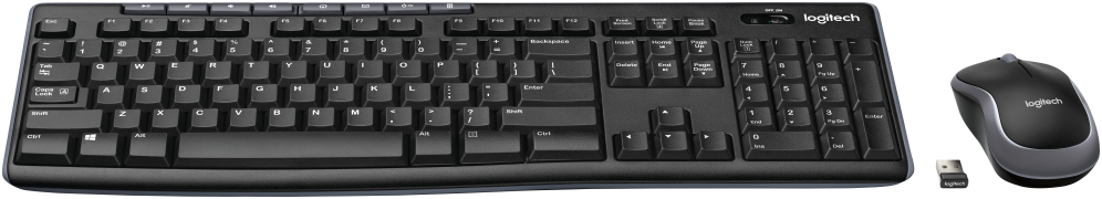 COMBO TECLADO RATON LOGITECH MK270 RF INALAMBRICO NEGRO - detalle