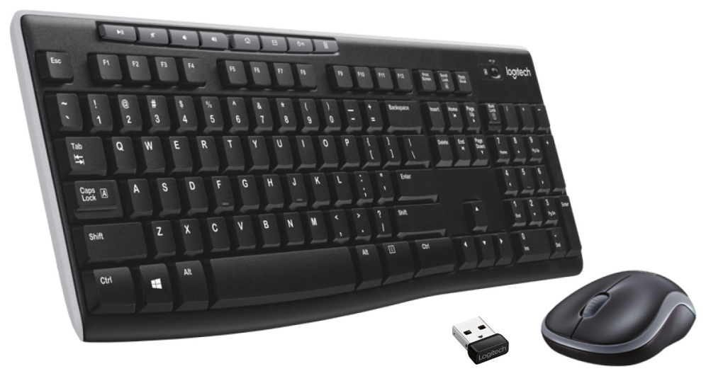 COMBO TECLADO RATON LOGITECH MK270 RF INALAMBRICO NEGRO
