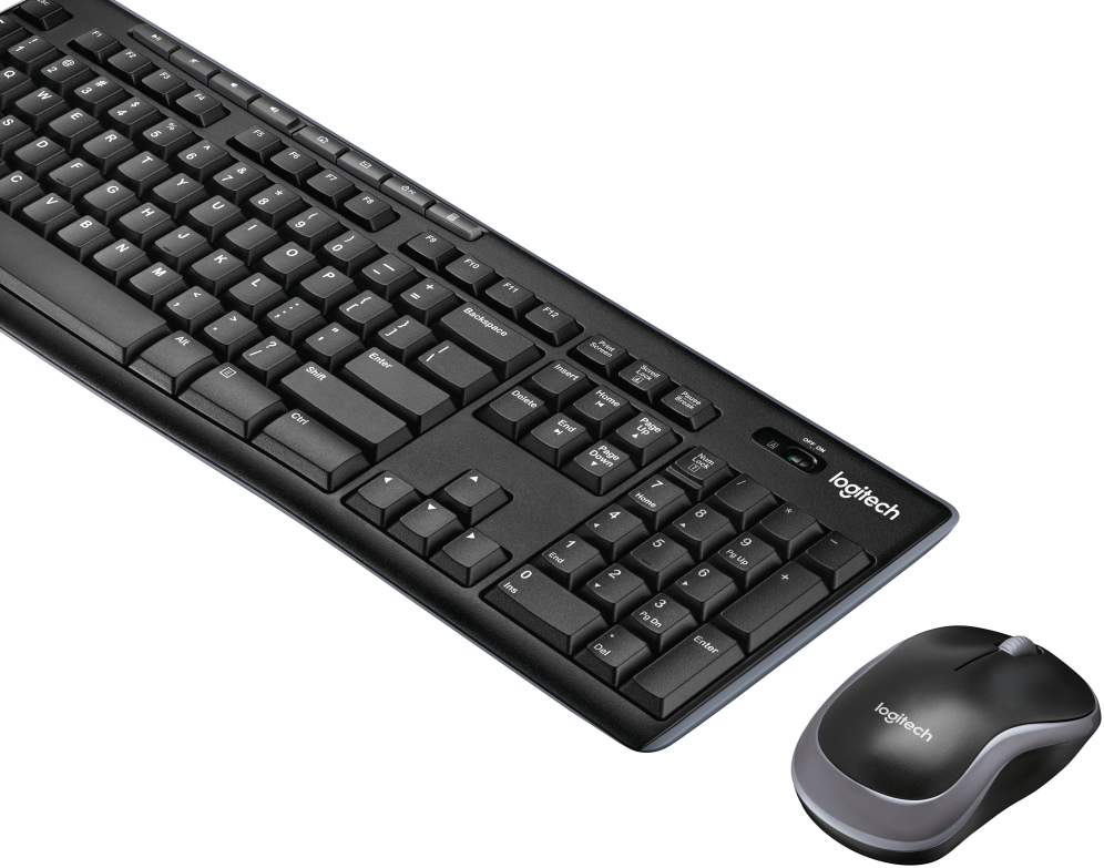 COMBO TECLADO RATON LOGITECH MK270 RF INALAMBRICO NEGRO - detalle