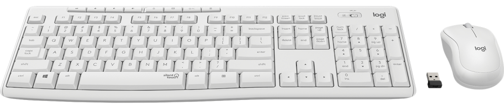COMBO TECLADO RATON LOGITECH MK295 RF INALAMBRICO BLANCO - detalle