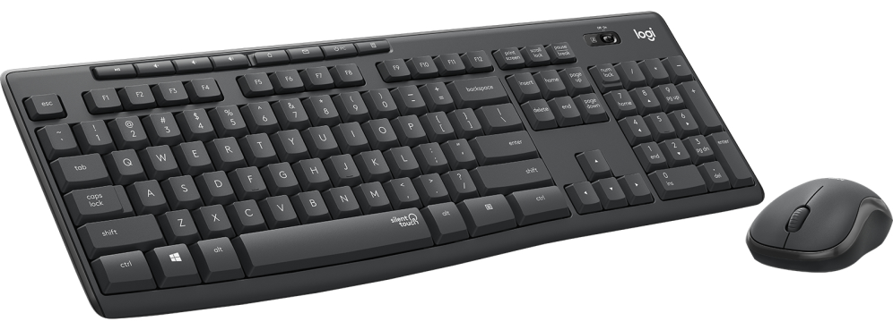 COMBO TECLADO RATON LOGITECH MK295 RF INALAMBRICO NEGRO - detalle