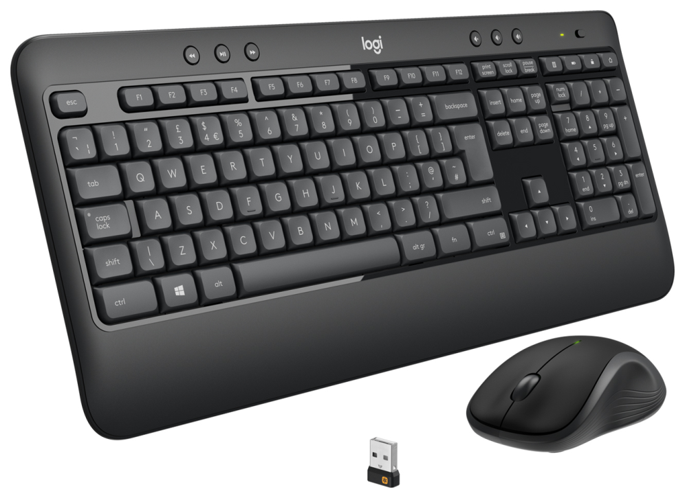 COMBO TECLADO RATON LOGITECH MK540 NEGRO INALAMBRICO PILAS - detalle