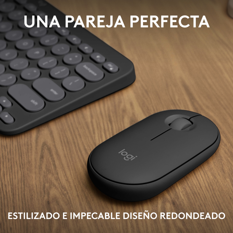 COMBO TECLADO RATON LOGITECH QWERTY INALAMBRICO GRAFITO - detalle