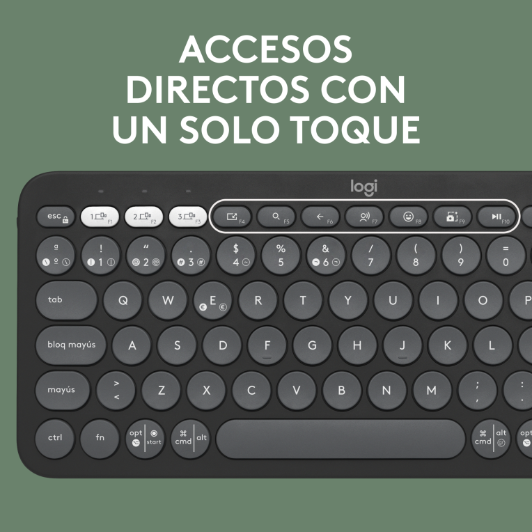COMBO TECLADO RATON LOGITECH QWERTY INALAMBRICO GRAFITO - detalle