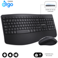COMBO TECLADO RATON SUBBLIM PROWAVE ERGO INALAMBRICO NEGRO