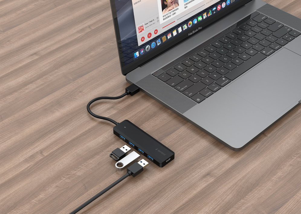 CONCENTRADOR GEMBIRD USB 3.1 (GEN.1) DE 4 PUERTOS - detalle