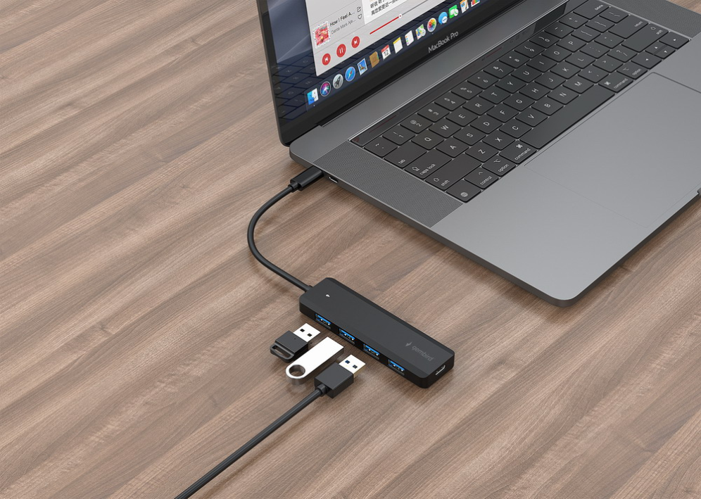 CONCENTRADOR GEMBIRD USB 3.1 (GEN 1) TIPO C DE 4 PUERTOS - detalle