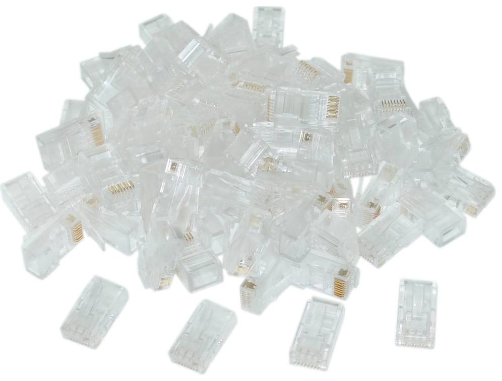 CONECTOR GEMBIRD RJ45 CAT6 BOLSA 100 UDS - detalle