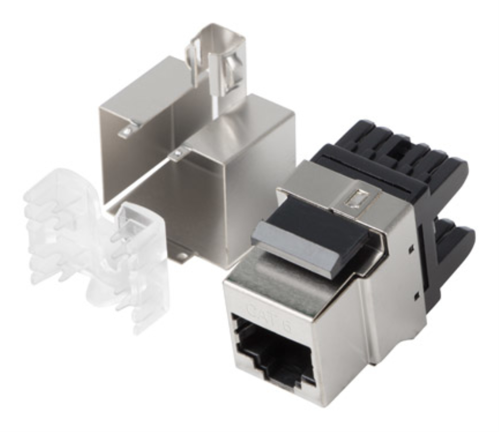 CONECTOR KEYSTONE LANBERG CAT.6 FTP RJ45 180 GRADOS - detalle