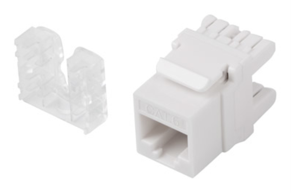 CONECTOR KEYSTONE LANBERG CAT.6 UTP RJ45 180 GRADOS - detalle