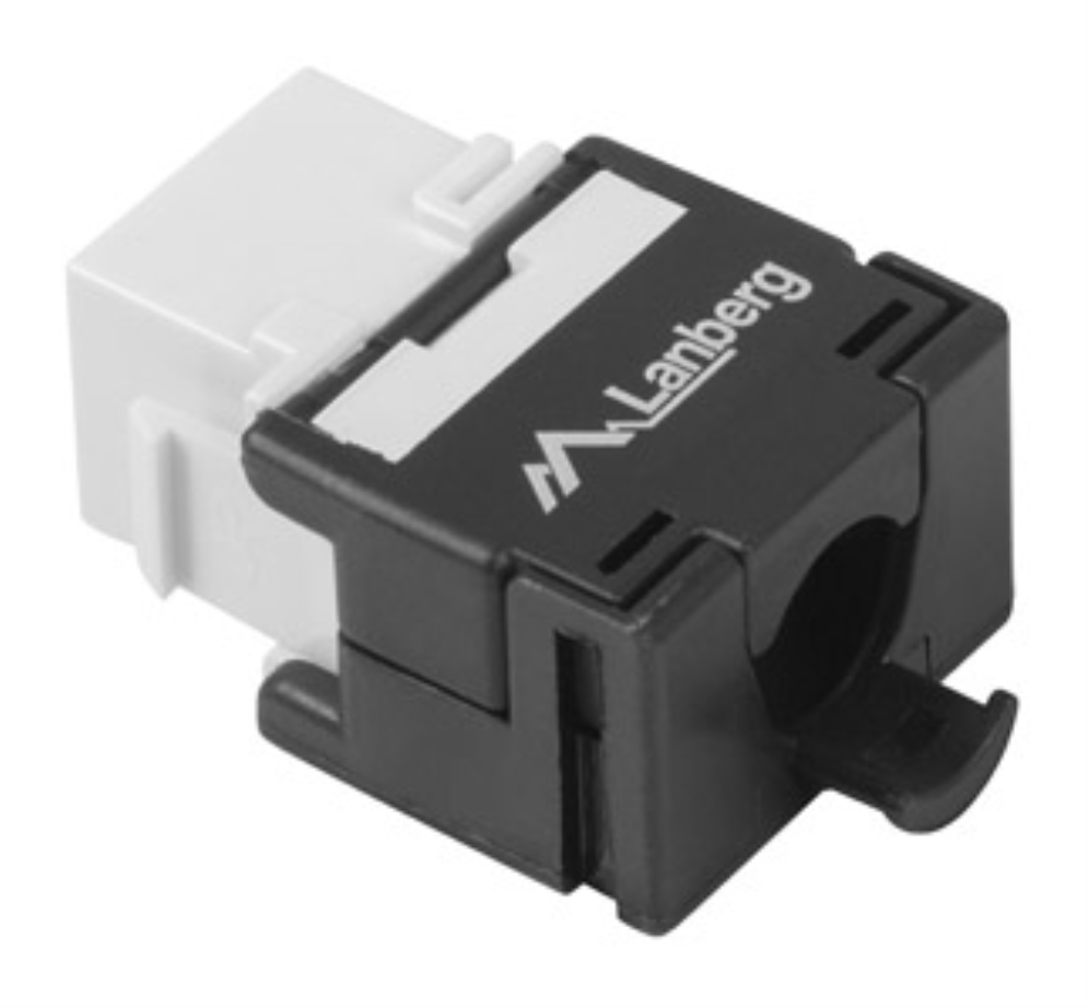 CONECTOR KEYSTONE LANBERG CAT.6 UTP RJ45 180º TOOLLESS - detalle