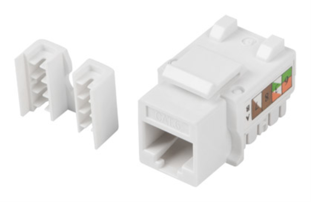 CONECTOR KEYSTONE LANBERG CAT.6 UTP RJ45 90 GRADOS - detalle