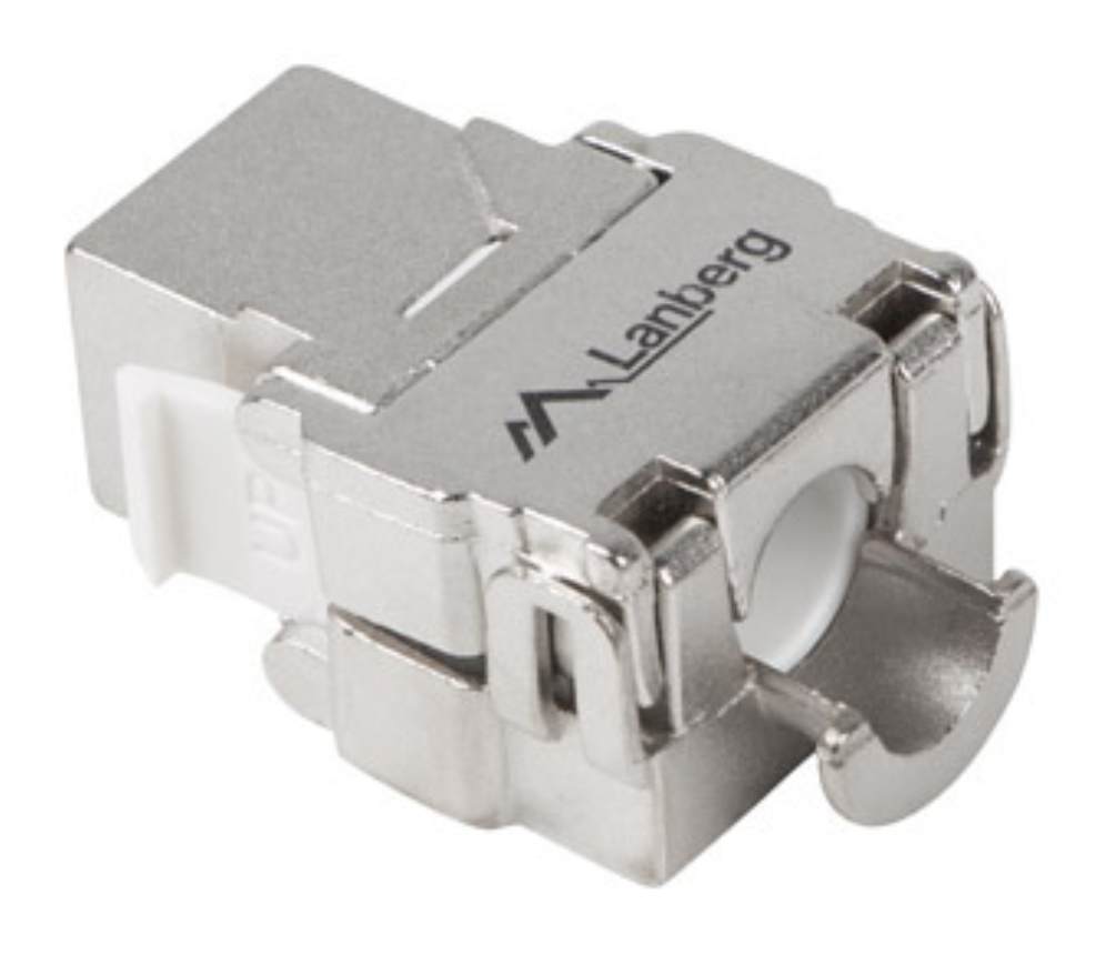 CONECTOR KEYSTONE LANBERG TOOLLESS RJ45 A LSA CAT.6 FTP 180 GRADOS - detalle