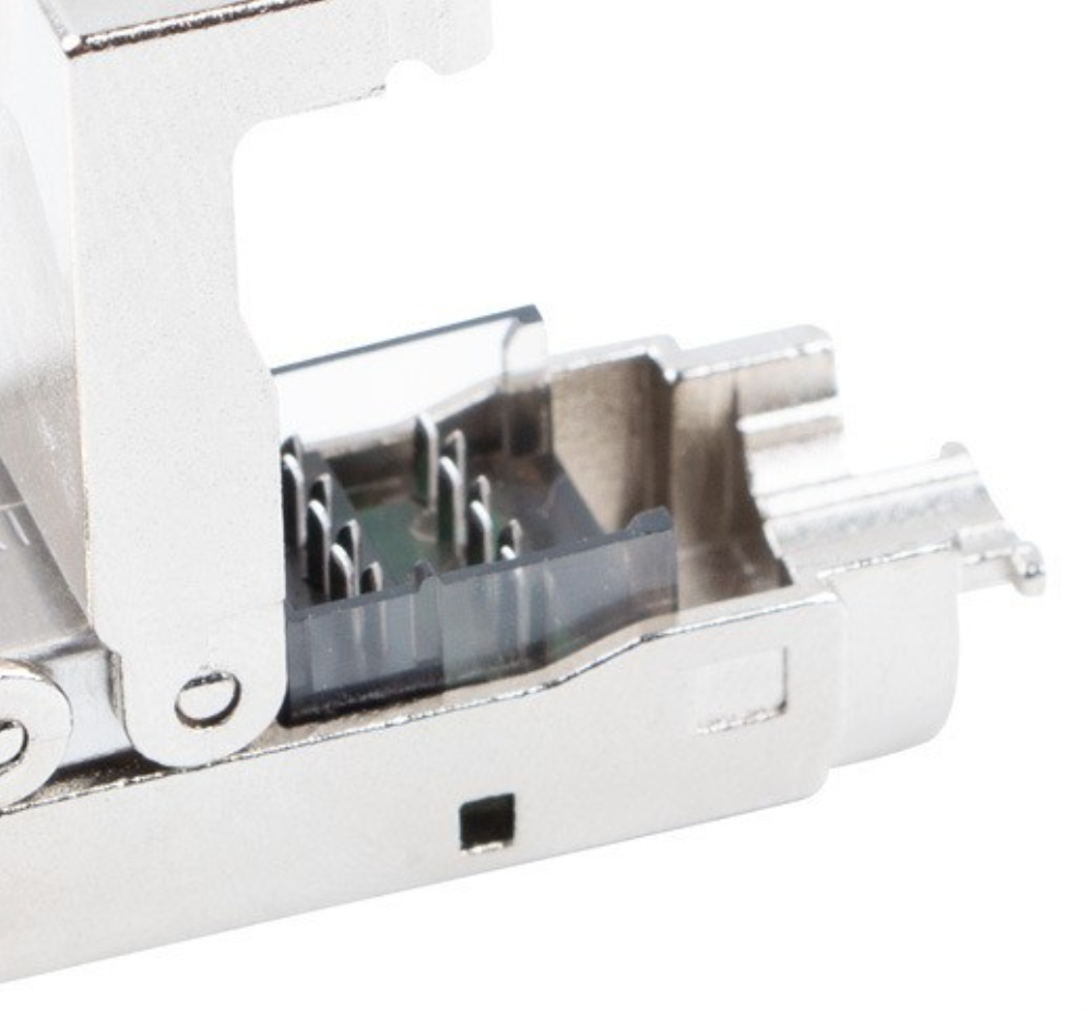 CONECTOR LANBERG ADAPTADOR 2X RJ45 CAT6A FTP PLUG 8P8C TOOL-LESS - detalle