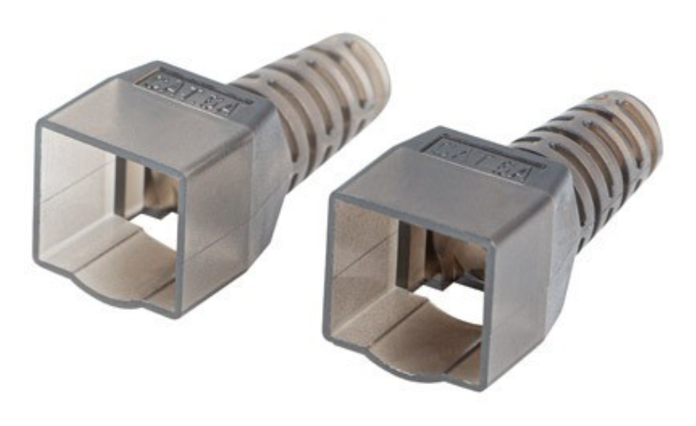 CONECTOR LANBERG ADAPTADOR 2X RJ45 CAT6A FTP PLUG 8P8C TOOL-LESS - detalle