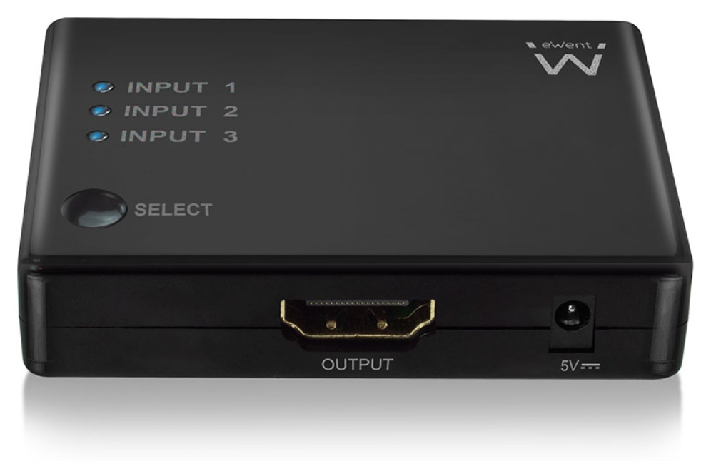 CONMUTADOR EWENT HDMI 3 PUERTOS 4K 30HZ USB MANDO A DISTANCIA - detalle