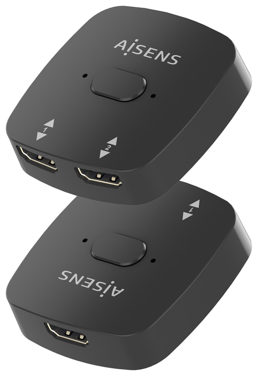 CONMUTADOR HDMI AISENS SWITCH 4K60HZ 2X1 NEGRO - detalle