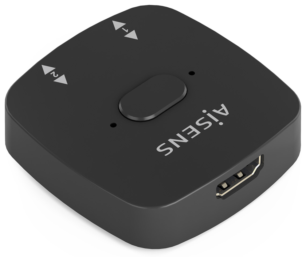 CONMUTADOR HDMI AISENS SWITCH 4K60HZ 2X1 NEGRO - detalle