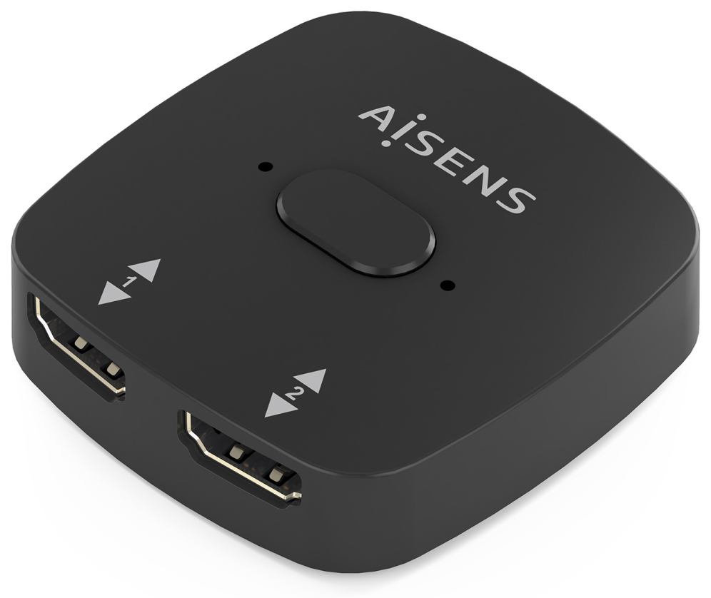 CONMUTADOR HDMI AISENS SWITCH 4K60HZ 2X1 NEGRO - detalle